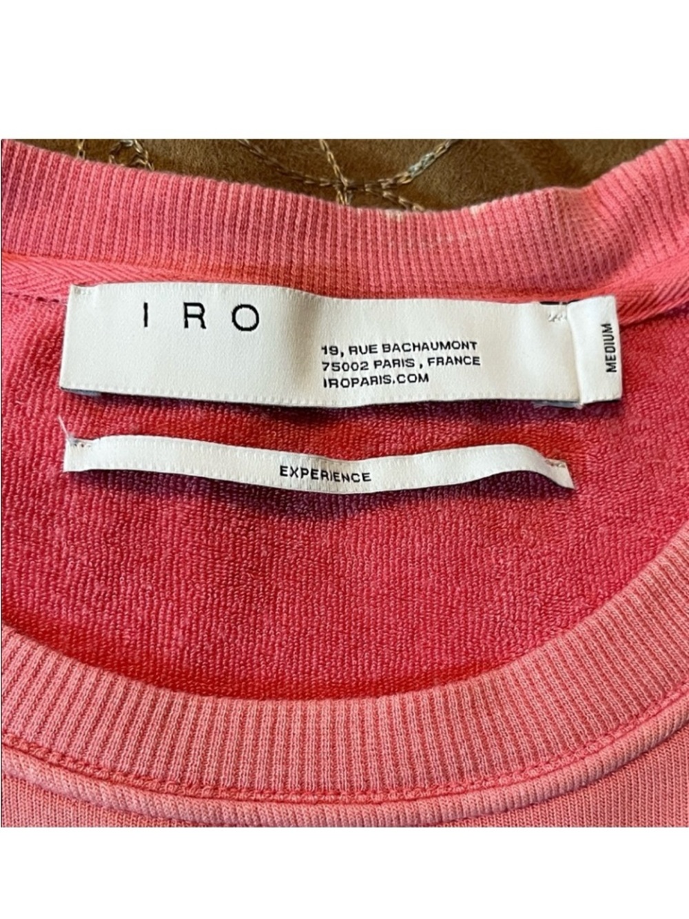 IRO Paris Logo Sweatshirt Women’s Size M Pink - French Designer Contemporary - Picture 5 of 12